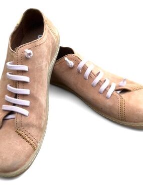 Camper Beige Leather Lace-Up Sneakers EU 41/ US 10 Minimalist Comfort Shoes